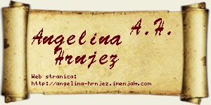 Angelina Hrnjez vizit kartica
